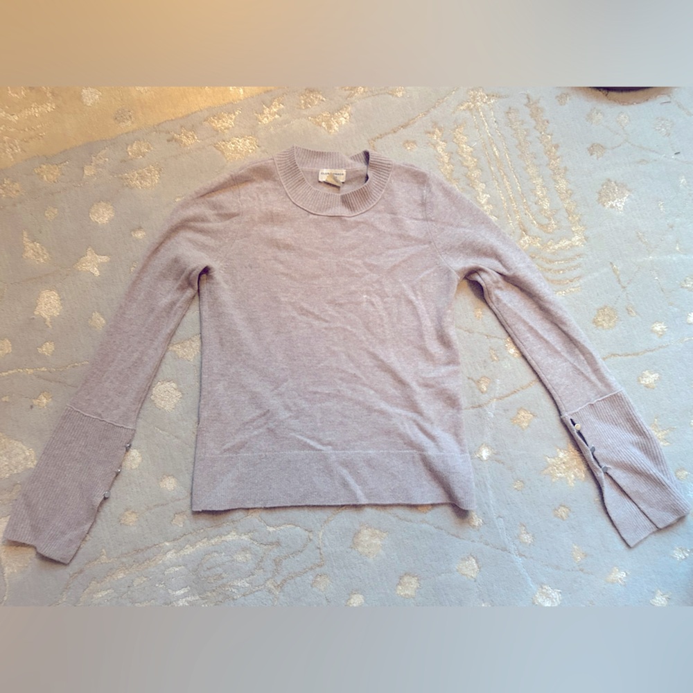 Club Monaco Women’s Cashmere Crewneck Sweater Oatmeal - Size XS